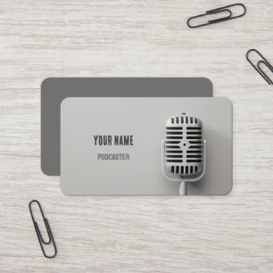 🎙️ Microsoft Podcaster Talk Show Podcast Visitkort