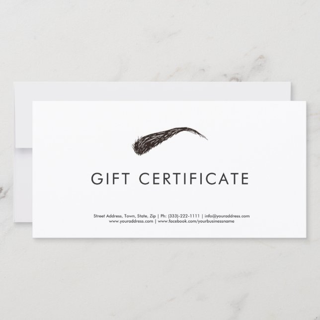 Microsoft Simple Modern Gift Certificate Tack Kort (Framsida)