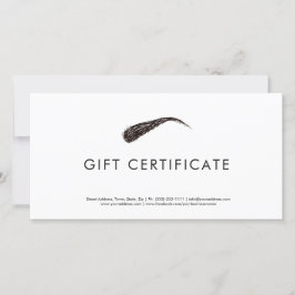 Microsoft Simple Modern Gift Certificate Tack Kort