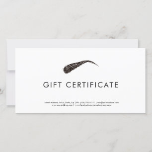 Microsoft Simple Modern Gift Certificate Tack Kort