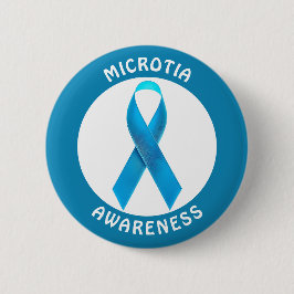 Microtia Blå Medvetandesband Knapp