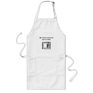 Microwave Doodle Anpassningsbar Apron Långt Förkläde