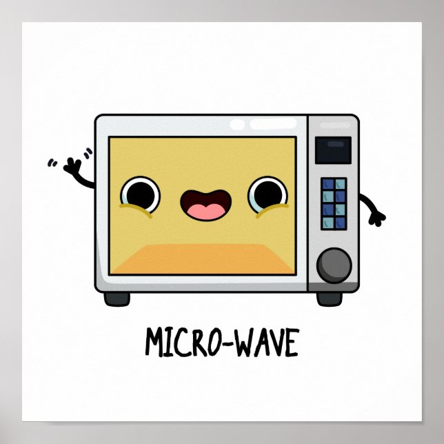 Microwave Funny Pun Poster (Framsidan)