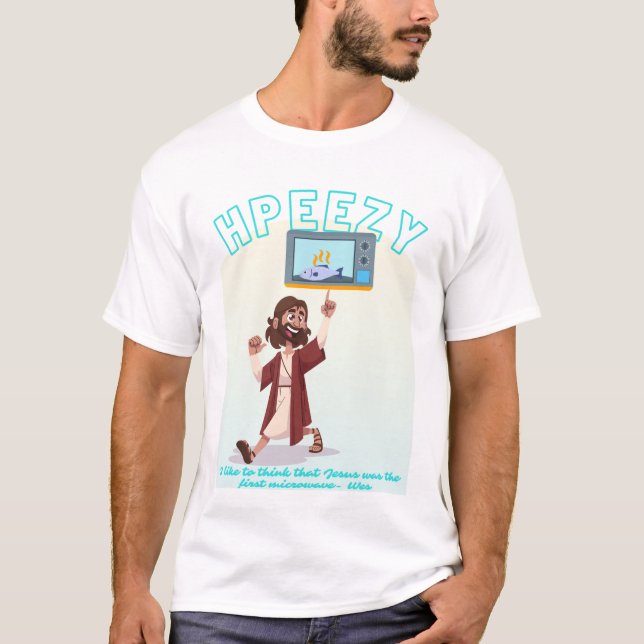 Microwave Jesus T Shirt (Framsida)