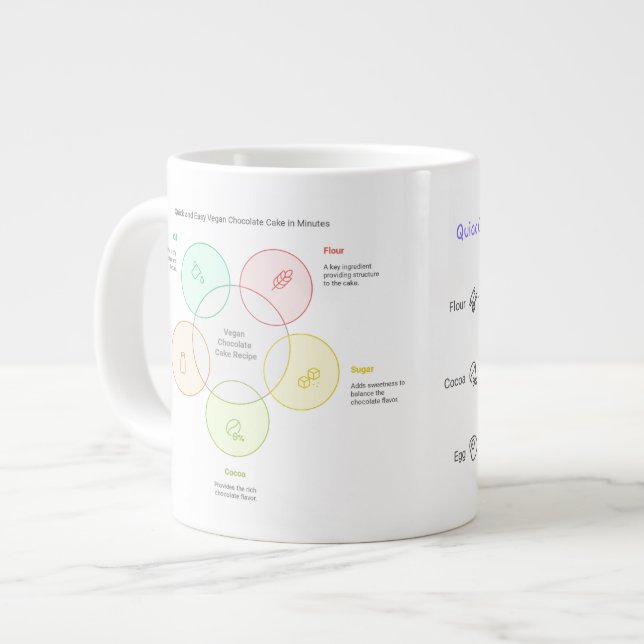 Microwave Mugg | Enkelt  chokladkummelrecept Jumbo Mugg (Framsida vänster)