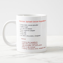 Microwave Mugg (Hett, mexikansk kakaobakarrecept) Jumbo Mugg