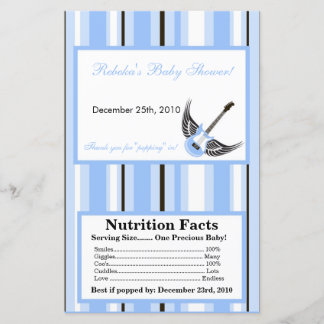 Microwave Popcorn Wrapper Boy Blue Punk Guitar