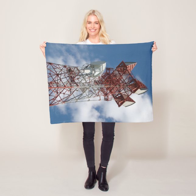 Microwave Telecommunications Torn Fleecefilt (På plats)