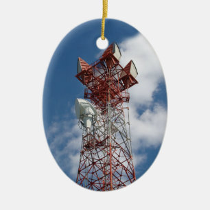 Microwave Telecommunications Torn Julgransprydnad Keramik