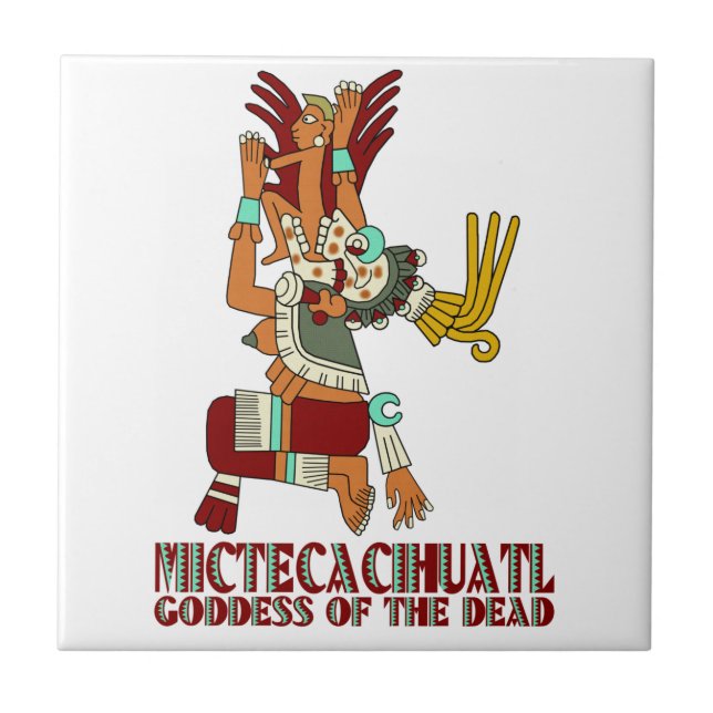 Mictecacihuatl Kakelplatta (Framsidan)