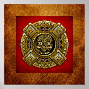 Mictlantecuhtli - Aztec Dödsgud Poster