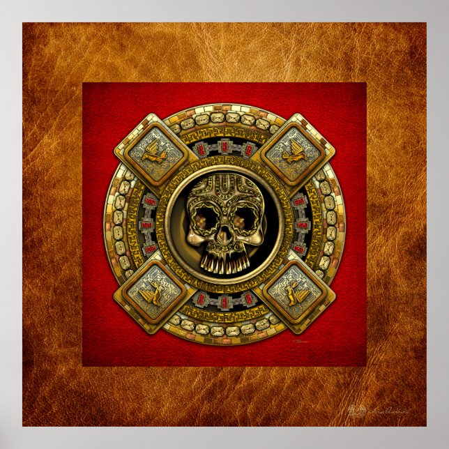 Mictlantecuhtli - Aztec Dödsgud Poster (Framsidan)