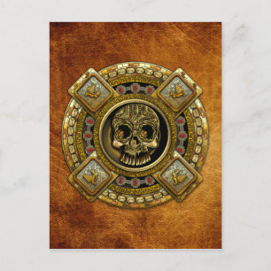 Mictlantecuhtli - Aztec Dödsgud Vykort
