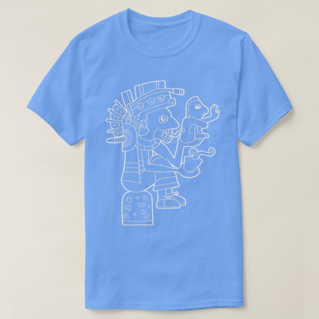 Mictlantecuhtli Dödsguden Aztec Gud Mayan Inca T Shirt (Design framsida)