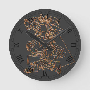 Mictlantecuhtli Rund Klocka