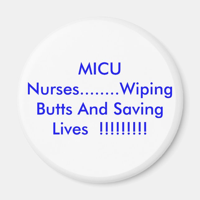 MICU Sjuksköterskor Magnet (Framsidan)