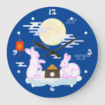 Mid Autumn Festival Mån Kanin Månkaka Moln
