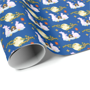 Mid Autumn Festival Måne Rabbit Moonkaka Osmanthus Presentpapper