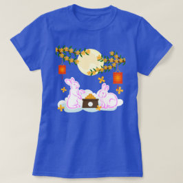 Mid Autumn Festival Måne Rabbit Moonkaka Osmanthus T Shirt