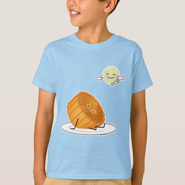 Mid Autumn Festival Måne tårta - månmoonkakor förb T Shirt (Framsida)