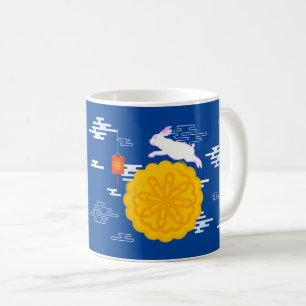 Mid Autumn Festival Moonkaka Jumping Måne Rabbit Kaffemugg