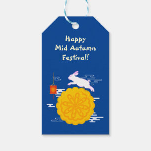 Mid Autumn Festival Moonkaka Jumping Måne Rabbit Presentetikett