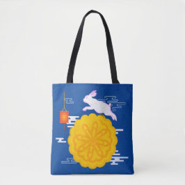 Mid Autumn Festival Moonkaka Jumping Måne Rabbit Tygkasse