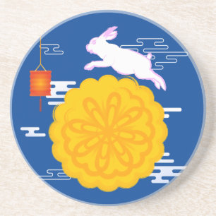 Mid Autumn Festival Moonkaka Jumping Måne Rabbit Underlägg