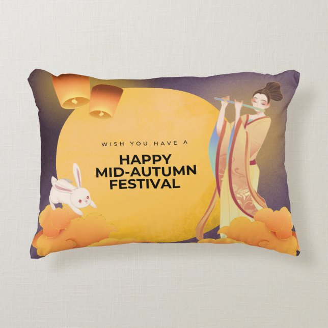 Mid-Autumn Festival Pillow Prydnadskudde (Framsidan)