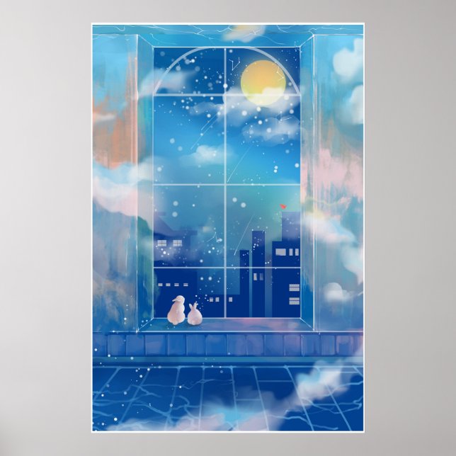 Mid Autumn Måne festival Poster (Framsidan)