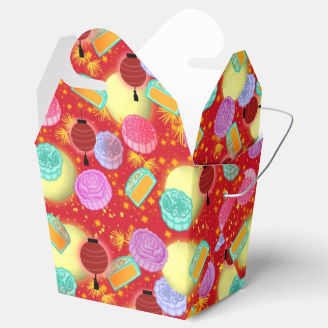 Mid Autumn Måne Festival - Red Presentaskar (Öppnad)