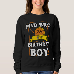 Mid Bro of the Birthday Baller Basketball Par T Shirt