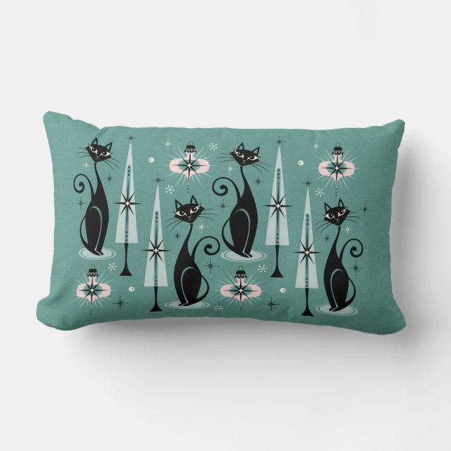 Mid Centres atomjul i Kattunge Lumbarkudde (Framsida)