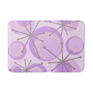 Mid Centres Circles Starbursts Lavender Badrumsmatta