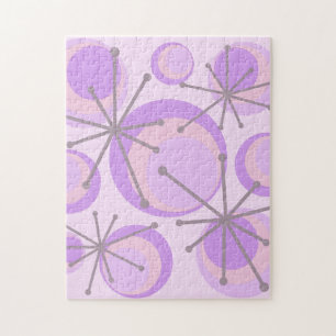 Mid Centres Circles Starbursts Lavender Pussel