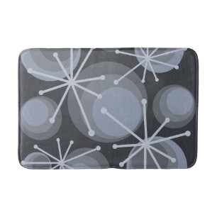Mid Centres Circles Starbursts Slate Badrumsmatta