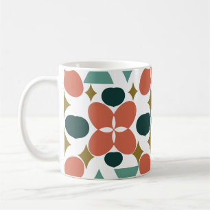 Mid Centres Flower Diamond Mönster Kaffemugg