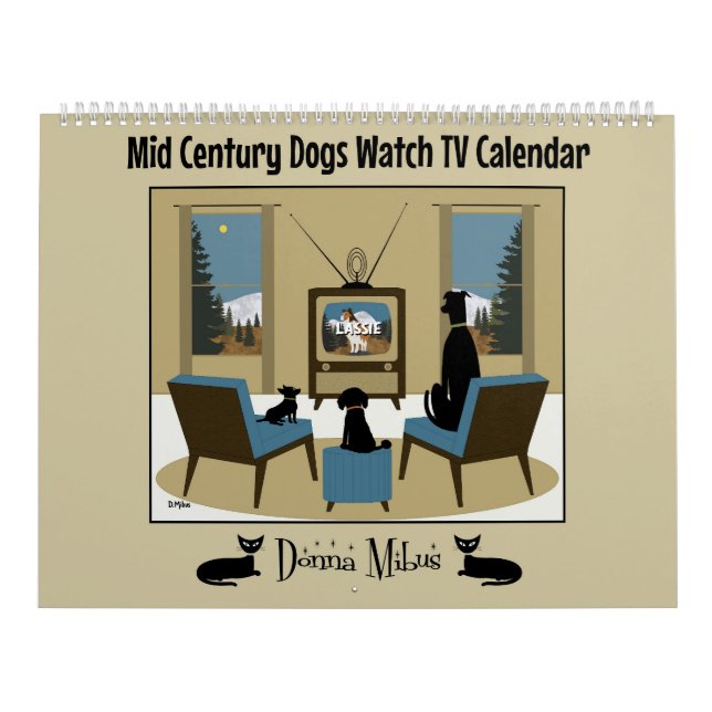 Mid Centres Hundar Watch TV Kalender (Omslag)