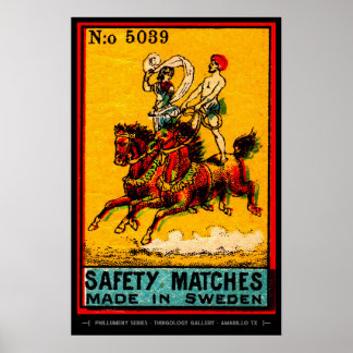 Mid Centres Matchbox Cover Art Poster