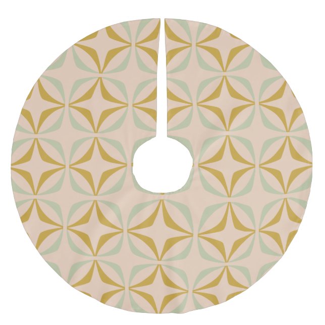 Mid Centres Mod Mönster i Pastel Färg Julgransmatta Borstad Polyester (Framsidan)
