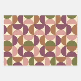 Mid Centres Modern Abstrakt Mönster Lila & Brown