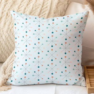 Mid Centres Modern Atomic Age Abstrakt Mönster Kudde