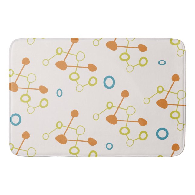 Mid Centres Modern atomtid Mönster Badrumsmatta (Framsidan)