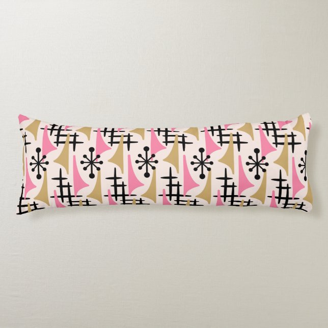 Mid Centres Modern atomtid Mönster Kroppskudde (Framsidan)