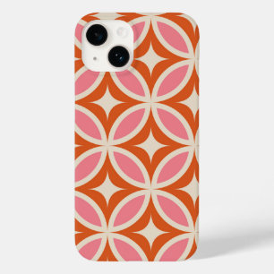 Mid Centres Modern Geometric Rosa Orange Mönster