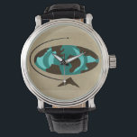 Mid Centres Modern Globe Art Watch Armbandsur<br><div class="desc">Resa världen runt med detta Mid Century Modern Globe Art Watch. Utformningen har en ovaljord för abstrakt med trämaterial. Havet är i gråtoner av teal och turkos. Världen är på ett tresidigt trästativ och hela världen är på färgad av vete.</div>