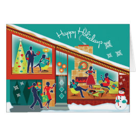 Mid Centres Modern House-julkort Hälsningskort