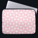 Mid Centres moderna Rosa Baby och Vita Mönster Laptop Fodral<br><div class="desc">Retro Mid Century Modern Mönster - Abstrakt Geometric Shapes - Cute och Minimalist Mönster i Baby Rosa.</div>