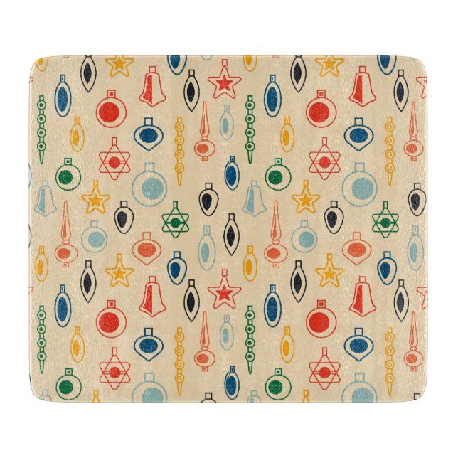 Mid Centres Retro Mönster med Julgran Leksak (Framsidan)