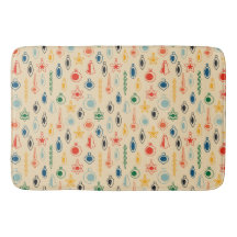 Mid Centres Retro Mönster med Julgran Leksak